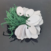 Paper Price Tags 2.5x1.5cm Oval White (1 Set, 90-100 Tags/Set)